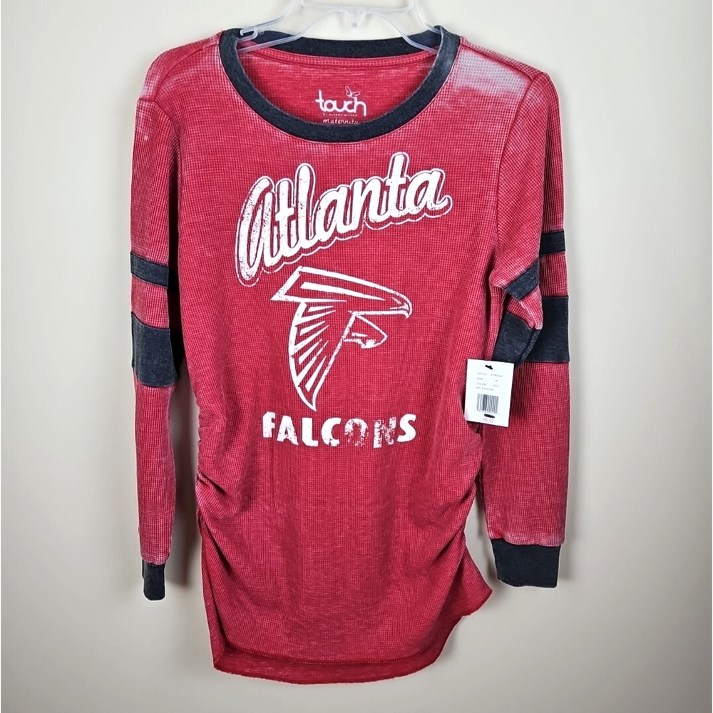 Atlanta Falcons Thermal T Shirt women Sz M Maternity Touch By Alyssa Milano